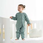 Owli 1.0 Tog Starfish Koyu Yeşil Uyku Tulumu Uzun Kol %100 Pamuk Kumaşla Güvenli ve Rahat Uyku - 2 - 3 Yaş