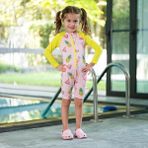 Owli Sunsafe Uv Korumalı Swimsuit Mayo Flamingo - 5 - 6 Yaş - Pembe