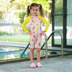 Owli Sunsafe Uv Korumali Swimsuit Mayo Flamingo