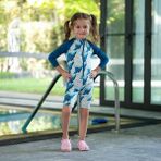 Owli Sunsafe Uv Korumalı Swimsuit Mayo Manta Ray - Mavi - 4 - 5 Yaş