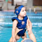 Owli Swimwarm Mavi Lacivert 12-24 Ay Mavi Üşütmeyen Bebek Mayosu