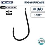 Owner 50548 Fukase İğne #8/0 (4 Adet) Siyah