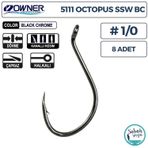 Owner 5111 Octopus SSW Delikli İğne Siyah #1/0 (8 Adet)