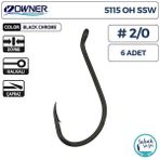 Owner 5115 OH SSW Delikli İğne #2/0 (6 Adet) Siyah
