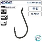Owner 5115 OH SSW Delikli İğne #6 (10 Adet) Siyah