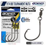 Owner 5174BB Tournament Mutu Bilyalı Fırdöndülü İğne Black Chrome-NO:5/0