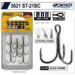Owner 5621 St-21 Treble Uclu Rapala Olta Ignesi Black Chrome