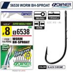 Owner 56538 Worm Bh-Sproat Black Chrome Japon Iğne Balıkmarketim - 12