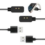 Ownkim Manyetik şarj cihazı, Xiaomi Redmi saat 3/Redmi saat 2 Lite/Smart Band Pro/Mi Band 7 Pro şarj cihazı ile uyumlu, 1 m USB şarj kablosu, akıllı saat için, siyah (2 adet)