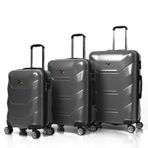 Ox Exclusive 3 Lü Antrasit Valiz Seti (büyük+orta+kabin)