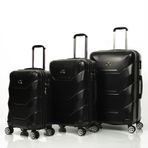 Ox Exclusive 3 Lü Siyah Valiz Seti (büyük + Orta + Kabin )