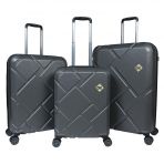 Ox Island 3 Lu Antrasıt Valız Setı (Buyuk + Orta + Kabın)