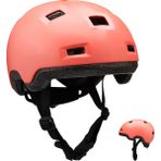 Oxelo Çocuk Kaskı - Paten / Kaykay / Scooter - Mercan Rengi - B100 - Turuncu - 52 - 54 cm