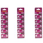Oxford Ag4 Lr626 377A Alkaline 10'lu 3 Paket Düğme Pil