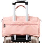 Oxford Kumaş Spor Çanta 39X19X21CM Spor Çantası Spor Çantası Hafta Sonu Gecelik Omuz Crossbody Çanta-Pembe (Yurt Dışından)
