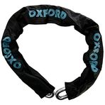 OXFORD OFN12 Nemesis zincir kilit, 16 mm, 1,2 m, metal/siyah/mavi