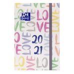 Oxford öğrenci takvimi 2020/2021 Love yazısı 2 sayfa = 1 hafta 12 x 18 64 yaprak ciltli