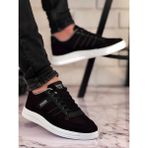 OXI Ghattix Erkek Yazlık Günlük Keten Sneaker Ayakkabı - Siyah - Siyah