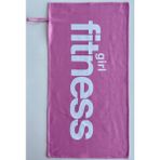 Oxium Bear Mikrofiber, Yoga, Pilates, Reformer, Kadın Fitness Spor Havlusu 50X90 Pamuklu Özel Tasarım- Gırl - 50 x 90 cm - Pembe - Beyaz