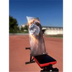 Oxium Bear Pamuklu Nesil Aslan Kral Hızlı Kuruyan Mikrofiber Fitness Spor Havlusu - Dijital Baskılı Siyah