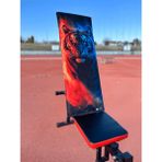 Oxium Bear Pamuklu Yeni Nesil Fitness Spor Havlusu - Dijital Baskılı - Hızlı Kuruyan Mikrofiber | Tiger - Siyah