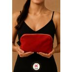 Oxlade Premium Kısa Tüylü Peluş Makyaj Çantası Organizer | Kadın Unisex Kozmetik Çanta |