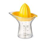 OXO Good Grips küçük limon sıkacağı/portakal sıkacağı, plastik, sarı, şeffaf