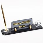 Oxo Kristal Masa İsimliği Karvizitlik İş Ofis Hediyesi İsimlik