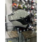 Oxo Nardo Gri Çene Açılır Kask Siyah Vizörlü (+1 Şeffaf Vizör) - M
