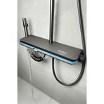 OXYAQUA Elegance Duş seti Dijital Led Göstergeli Piyano Termostatik Banyo Duş Sistemi Tepe Duş Seti