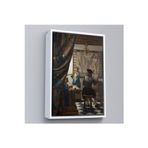 Oxyteez Ahşap Çerçeveli Johannes Vermeer - Resim Çizme Tablosu-7422