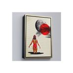 Oxyteez Ahşap Çerçeveli Mayolu Kadın Pop Art Tablosu-7874