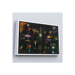 Oxyteez Ahşap Çerçeveli Paul Klee - Sihirli Balık Tablo - Fish Magic-7109