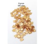 Oya Abiye Bileklik Kolye Pleksi Metalik Plastik Pul Altın Renk 8 Gram 100 Adet - BNC485