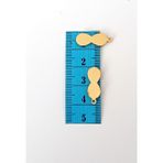 Oya Abiye Bileklik Kolye Pleksi Metalik Plastik Pul Altın Renk 8 Gram 40 Adet - BNC480