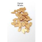 Oya Abiye Bileklik Kolye Pleksi Metalik Plastik Pul Altın Renk 8 Gram 50 Adet - BNC484