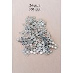 Oya Abiye Bileklik Kolye Pleksi Metalik Plastik Pul Gümüş Renk 24 gram 300 adet - BNC560