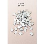 Oya Abiye Bileklik Kolye Pleksi Metalik Plastik Pul Gümüş Renk 8 gram 60 adet - BNC504