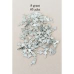 Oya Abiye Bileklik Kolye Pleksi Metalik Plastik Pul Gümüş Renk 8 gram 95 adet - BNC505