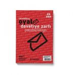 Oyal 13*18 Buklet Tipi Davetiye Zarfı 25li 80gr - Pembe