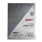 Oyal 13x18 cm 160 gr Saten 50'li Füme Davetiye Zarfı