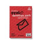 Oyal 13X18 cm Sarı 80 gr 25'li Buklet Zarf