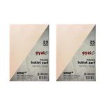 Oyal 2'li 11.4x16.2 cm 80 gr Pembe Silikonlu Buklet Zarf
