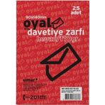 Oyal 9x14 25'li Renkli Davetiye Zarfı