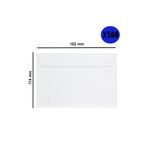 Oyal Kare Beyaz Mektup Zarfı Gloria 114x162 mm 70 Gr Silikonlu 500'li