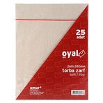 Oyal Torba Zarf f26X35Kraft, 90 gr, Silikonlu, 25'li