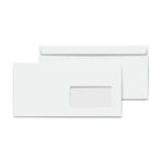 Oyal Zarf Diplomat 10.5 Cm X 24 Cm 110 Gr Pencereli Beyaz Zarf - 100 Adet