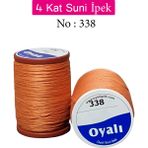 Oyalı 4 Kat Suni Ipek Iplik Iğne Oyası Boncuk Ipi Tığ Oyası NO:338 - # - Renkli