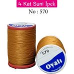 Oyalı 4 Kat Suni Ipek Iplik Iğne Oyası Boncuk Ipi Tığ Oyası NO:570 - # - Renkli