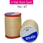 Oyalı 4 Kat Suni Ipek Iplik Iğne Oyası Boncuk Ipi Tığ Oyası No:67